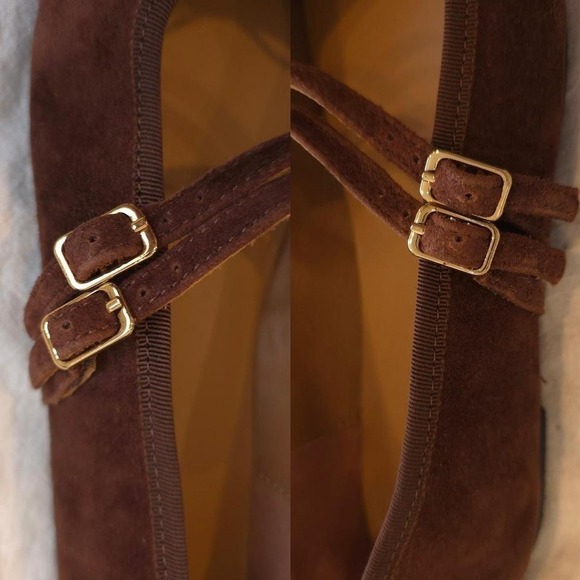 Madewell Greta Bow Double Strap - Size 7.5/NY367/ Soft Mahogany - Picture 4 of 8
